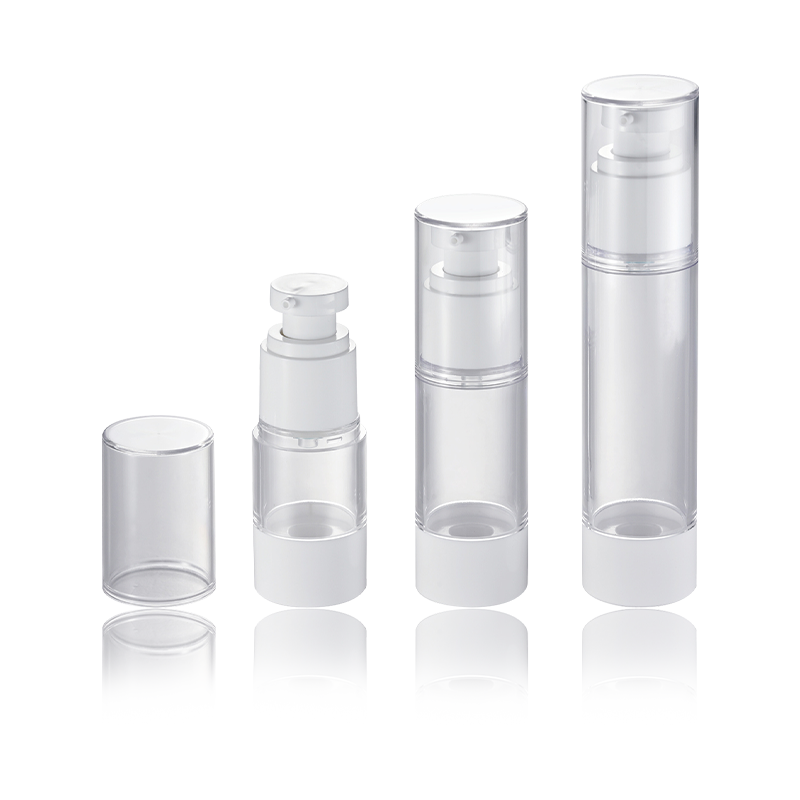 20ML 30ML 50ML AS PP Průhledné těsnění Airless kosmetická pumpička Láhev HS-008B