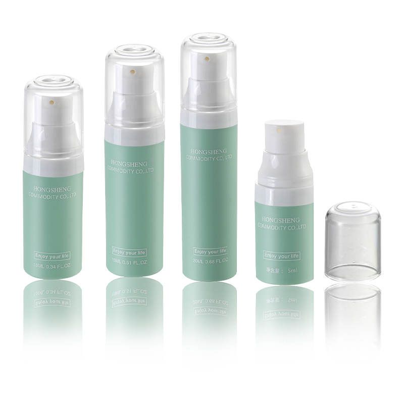5ML-20ML Světle zelená péče o pleť Airless Bottle-HS-012A