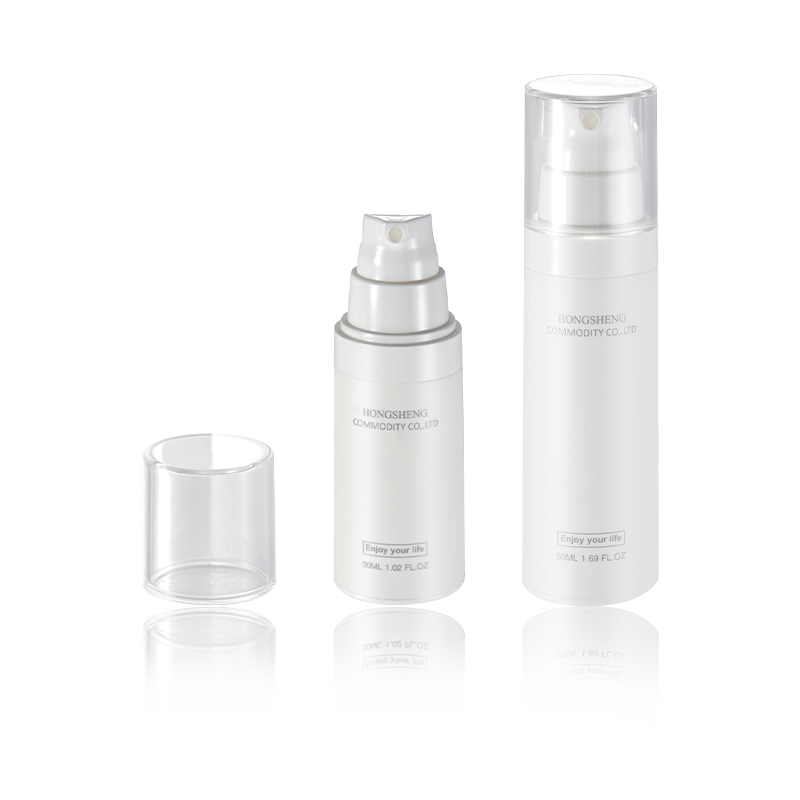 30 ml 50 ml Airless láhev odolná proti úniku, plnitelná nádoba pro toaletní potřeby HS-021B