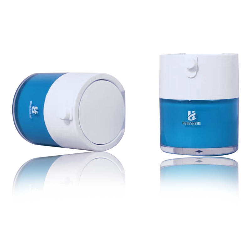 HS-036 Modrá 30G 1oz plastová akrylová kosmetická nádoba Nádoby na krém Plastová nádoba na sérum pro kosmetiku a péči o pleť