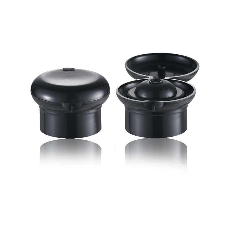 HY-M01 24/410 hřibový uzávěr plastový šroubovací uzávěr černý na láhev