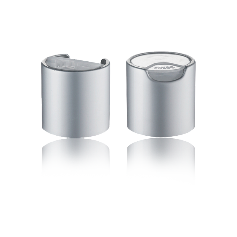 Klasická zářivě stříbrná push-type kosmetika Disc Cap-HY-Q03A