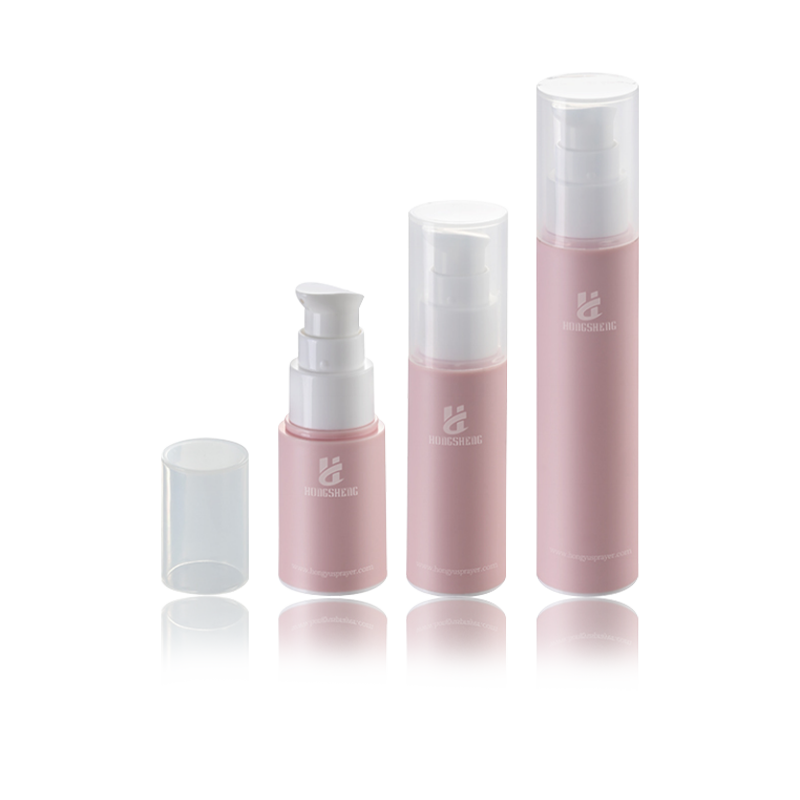 15ML 30ML 50ML Růžová matná Airless láhev-HS-013D